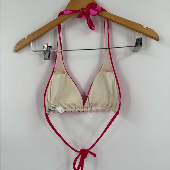 OndadeMar Pink Polka Dot Halter Bikini Top – Latin Fit, Size Medium - Picture 4 of 6